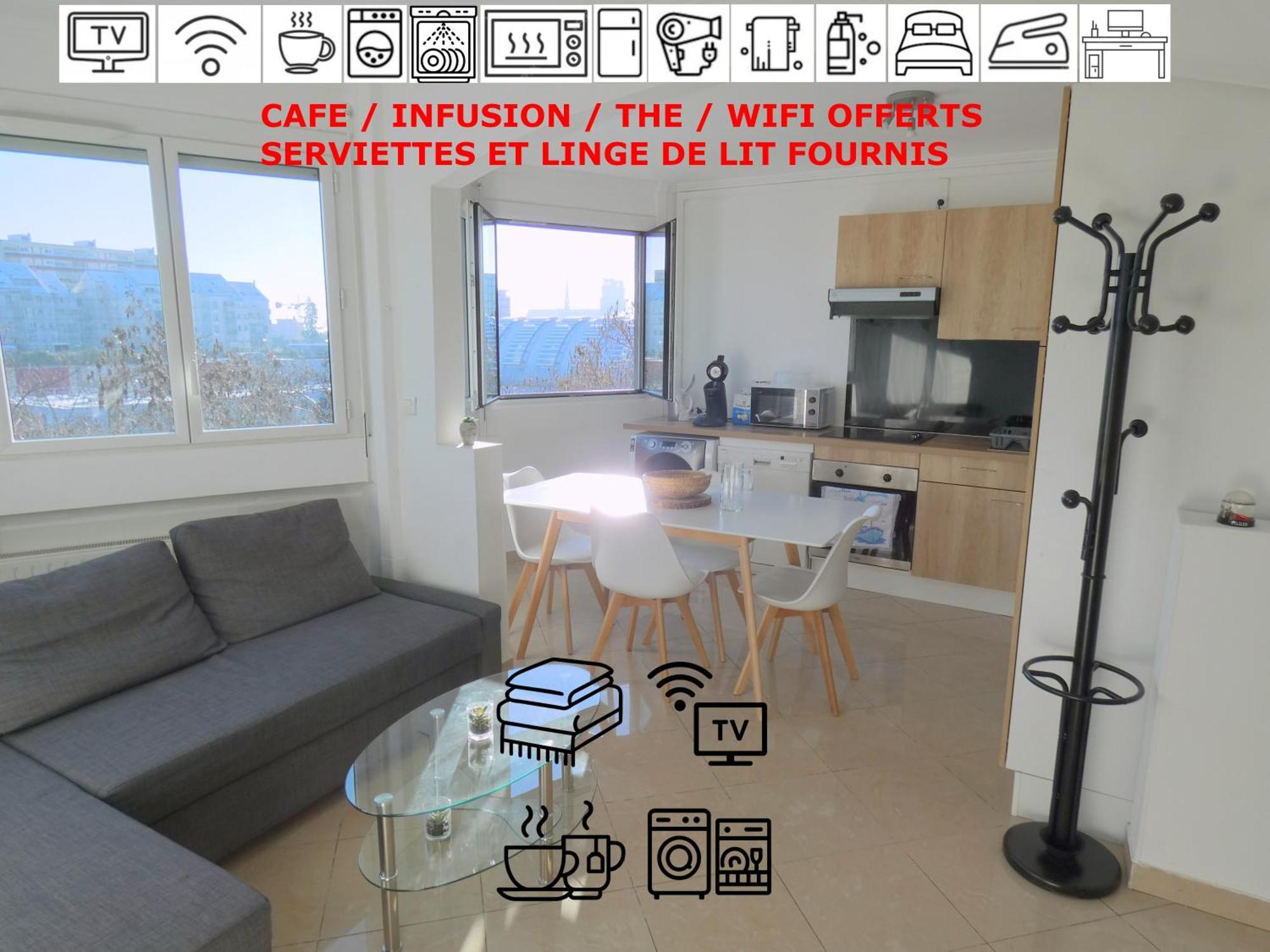 37M2 Lumineux Face Gare Sncf, Wifi Et Cafe Et The Offerts Orléans Exterior foto
